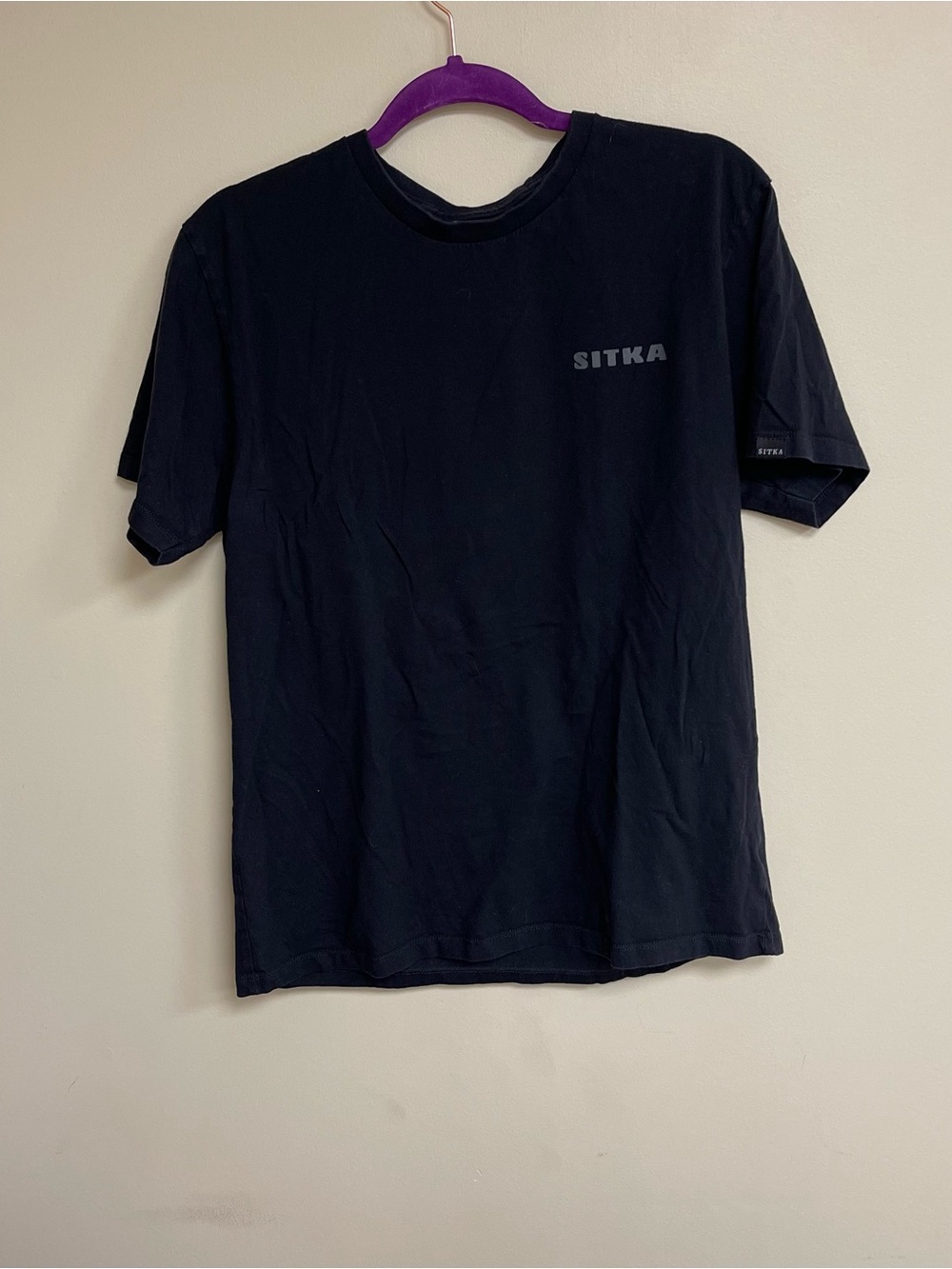 Sitka Gear Men's Cedar Rub Graphic Black Short Sleeve T-Shirt Size Large